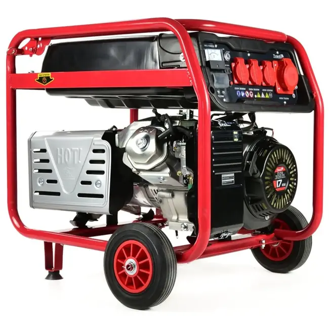Tvardy Krachtige benzinegenerator - 17 PK - 8500W - Elektrische start - 25L tank