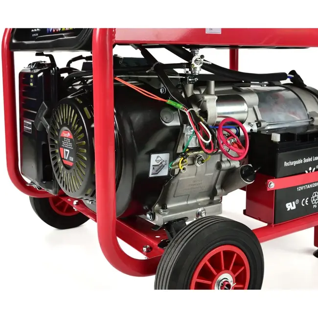 Tvardy Krachtige benzinegenerator - 17 PK - 8500W - Elektrische start - 25L tank