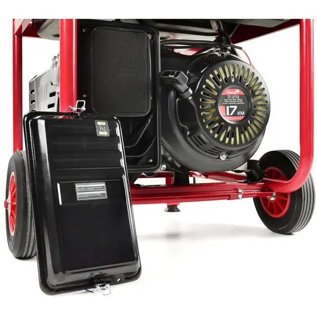 Tvardy Krachtige benzinegenerator - 17 PK - 8500W - Elektrische start - 25L tank