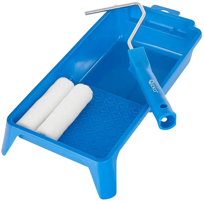 GEKO Velours verfset - 4-delig - Voor gladde oppervlakken - Oplosmiddelbestendig