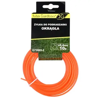 John Gardener Nylon maaidraad - rond - 2,4 mm - 10 m - duurzaam kunststof