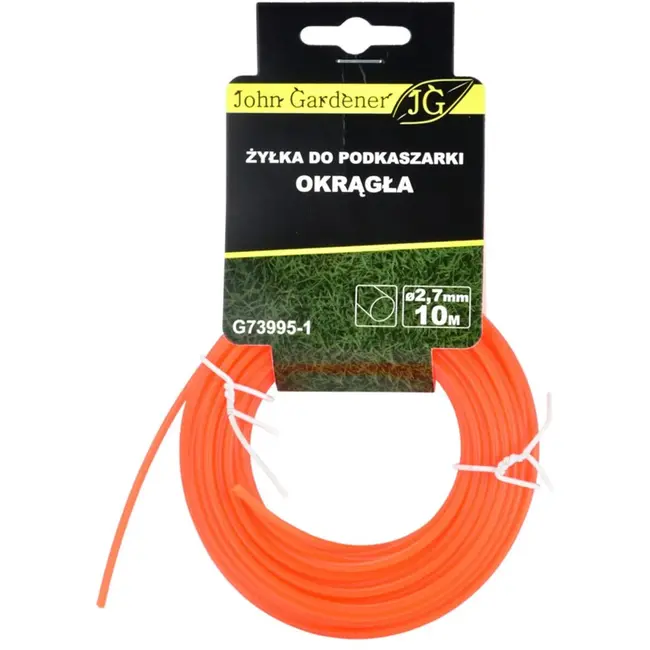 GEKO Nylon maaidraad - rond - 2,7 mm dik - 10 m lang - duurzaam kunststof