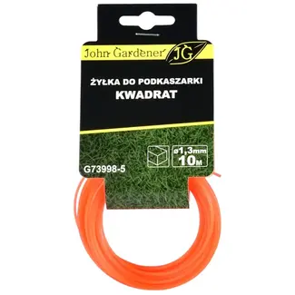 GEKO Nylon maaidraad - vierkant profiel - 1,3 mm dik - 10 m lang - duurzaam kunststof