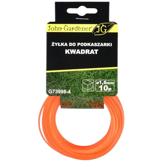 GEKO Nylon snijdraad - vierkant - 1,6 mm dik - 10 m lang - duurzaam kunststof