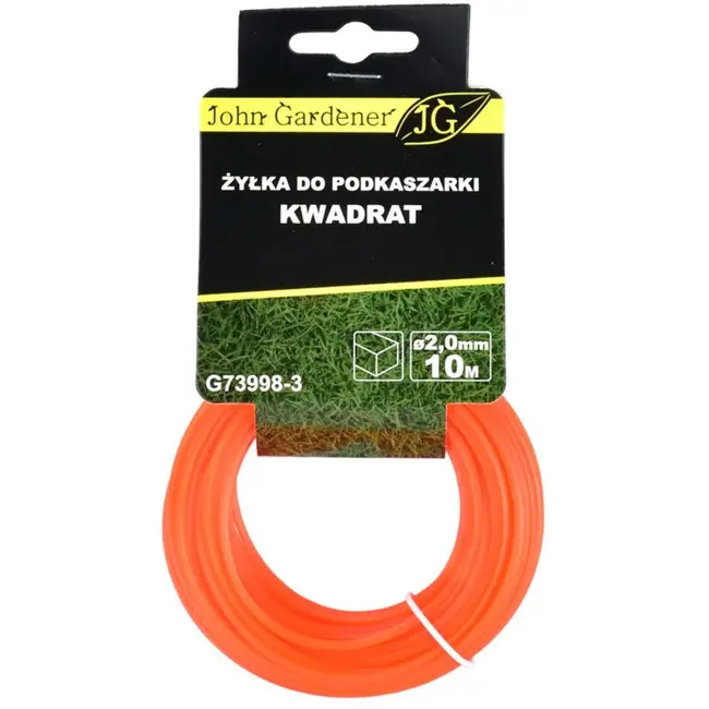 GEKO Nylon snijdraad - vierkant - 2,0 mm dik - 10 m lang - hoge slijtvastheid