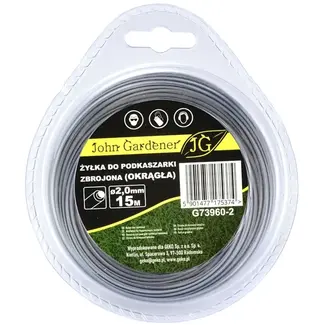 GEKO Versterkte nylondraad - rond - 2,0 mm - 15 m - extra duurzaam