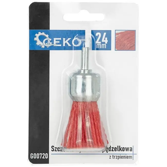 GEKO Nylon eindborstel - roest- en verfverwijdering - 24 mm - 4500 RPM