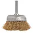 GEKO Koperen borstel - 50 mm - Voor moeilijk bereikbare plekken - Geschikt voor boren - Verwijdert roest en verf
