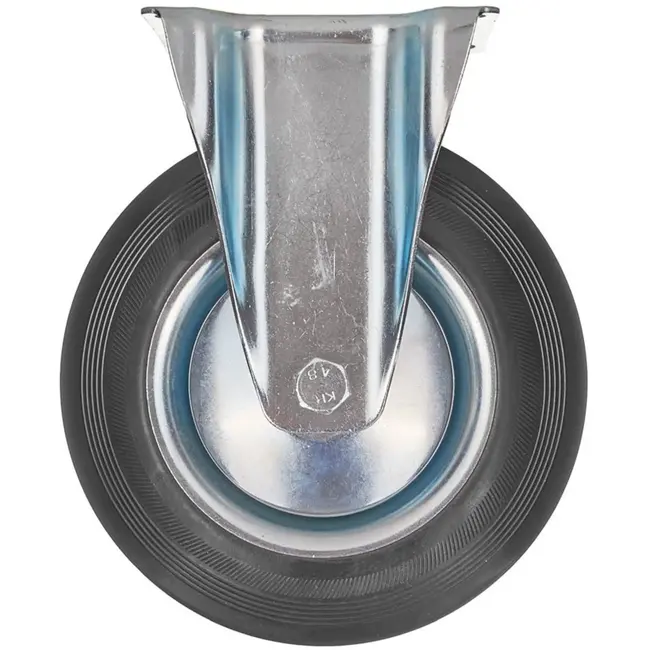 GEKO Vast zwenkwiel - 200 mm - 200 kg draagvermogen - Staal en rubber