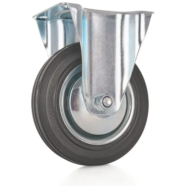 GEKO Vast zwenkwiel - 160 mm - 130 kg draagkracht - Staal en rubber