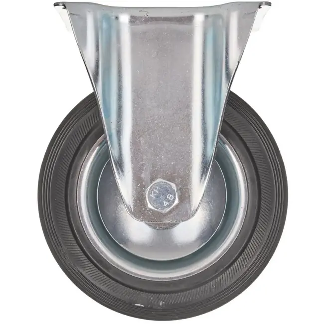 GEKO Vast zwenkwiel - 160 mm - 130 kg draagkracht - Staal en rubber