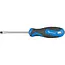 GEKO Platte Schroevendraaier - 5mm Sleuf - Magnetische Punt - 75mm - Zwart-Blauw