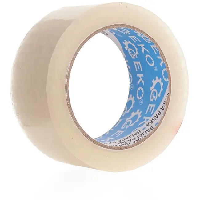 GEKO Transparante verpakkingstape - elastisch, kleefkrachtig, vochtbestendig - 48mm x 90m - 6 stuks