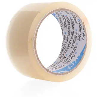 GEKO Transparante verpakkingstape - elastisch, kleverig, vochtbestendig - 48mm x 50m - 6 stuks