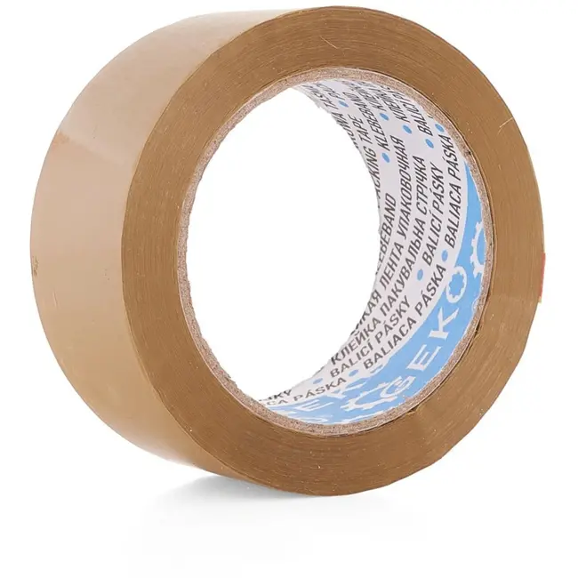 GEKO Bruine verpakkingstape - rekbaar, kleverig, vochtbestendig - 48mm x 90m - 6 stuks