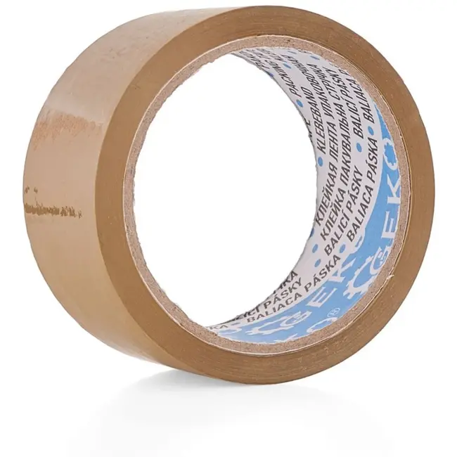GEKO Bruine verpakkingstape - rekbaar, kleverig, vochtbestendig - 48mm x 50m - 6 stuks