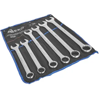 GEKO Sleutelset - CrV Staal - 34-50 mm - 6-delig - Met Opberghoes