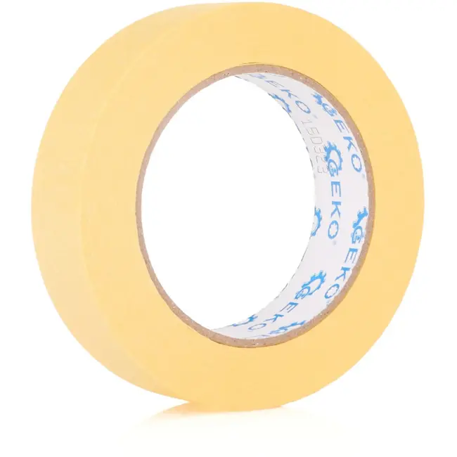 GEKO Gele schilderstape - 30 mm breed - 50 m lang - Dun en precies - Restvrij verwijderen