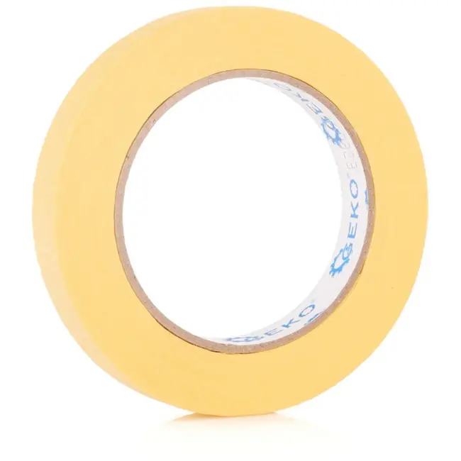 GEKO Gele schilderstape - 19 mm breed - 50 m lang - Precieze afwerking - Gemakkelijk te verwijderen