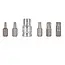 GEKO Spline bitset - 6-delig - S2 staal - M5-M12 - Inclusief adapter
