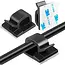 Keltin Kabelclips - Zelfklevend - Set van 10 - Compact - Zwart - 14x14 mm