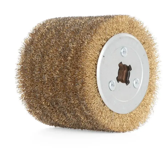 GEKO Schuurrol met stalen borstelharen - 120x100 mm - Voor intensieve verwijdering van roest en verf