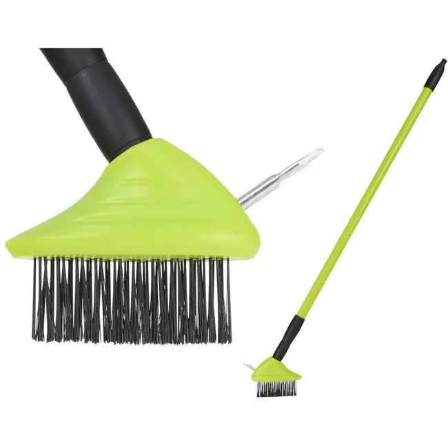 Keltin Telescopische draadborstel met schraper - verstelbare steel - 80 mm werkbreedte - kunststof handvat