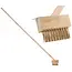 Keltin Draadborstel met schraper - houten steel - effectief voor bestrating - 118 cm