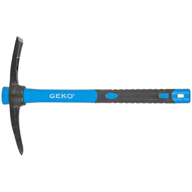 GEKO Pikhouweel - Lichtgewicht - Ergonomisch - Glasvezelhandvat - 400g - Zwart-Blauw