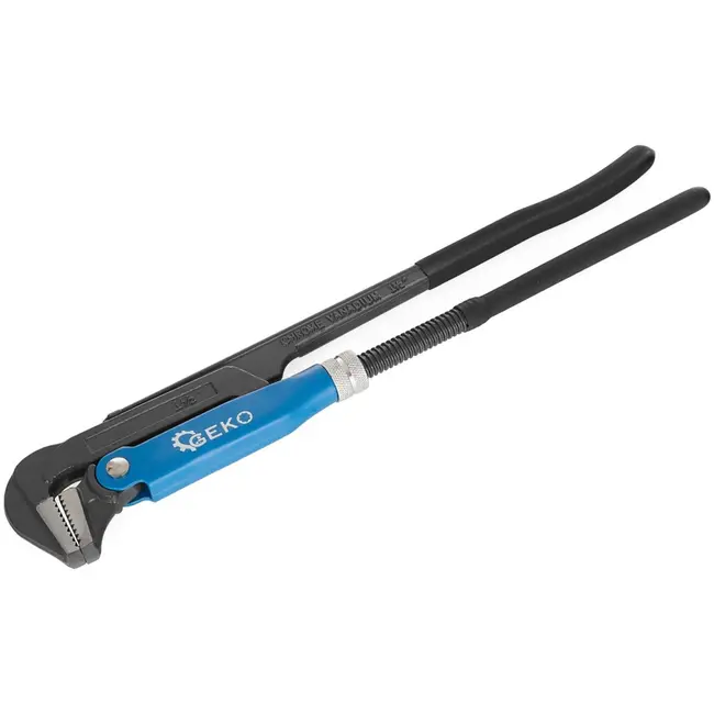 GEKO Verstelbare pijptang - 90° hoek - CrV staal - 1,5 inch - Rubberen grip