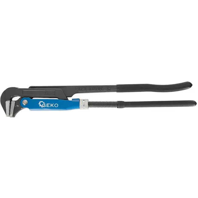 GEKO Verstelbare pijptang - 90° hoek - CrV staal - 1,5 inch - Rubberen grip