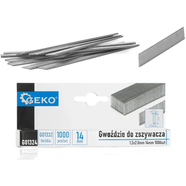 GEKO Brads - 1.2 x 2.0mm - 14mm - 1000 stuks - Veelzijdig gebruik