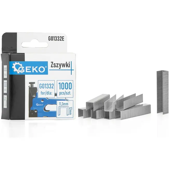 GEKO Nietjes - 1.2 x 11.3 mm - 12 mm lengte - 1000 stuks - Voor veelzijdig gebruik
