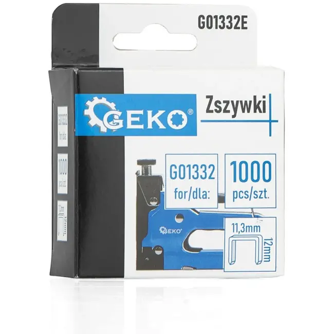 GEKO Nietjes - 1.2 x 11.3 mm - 12 mm lengte - 1000 stuks - Voor veelzijdig gebruik