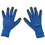 GEKO Elastische werkhandschoenen - latex coating - maat 12 - donkerblauw - 12 stuks