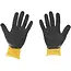 GEKO Elastische werkhandschoenen - latexcoating - maat 8 - geel - 12 stuks