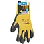 GEKO Elastische werkhandschoenen - latexcoating - maat 8 - geel - 12 stuks