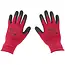 GEKO Roze werkhandschoenen - latex coating - maat 7 - slijtvast - 12 stuks
