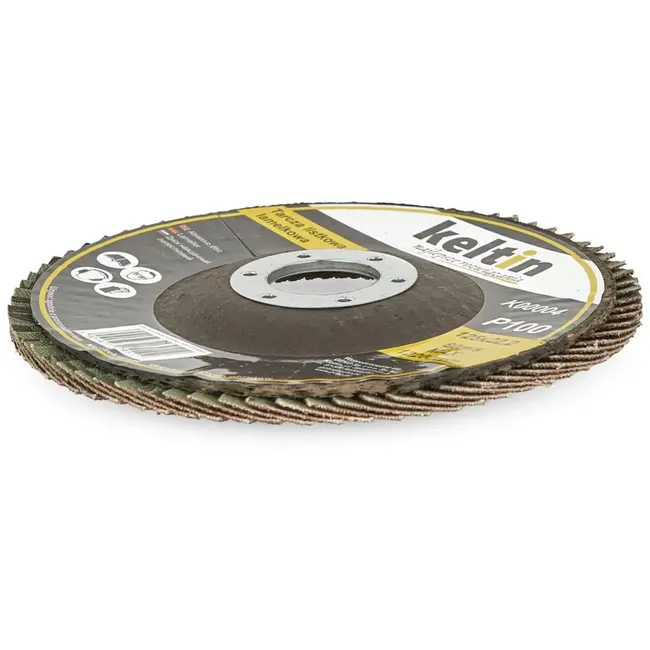 Keltin Flap disc 125mm - P100 korrel - Voor staal en houtbewerking - 10 stuks