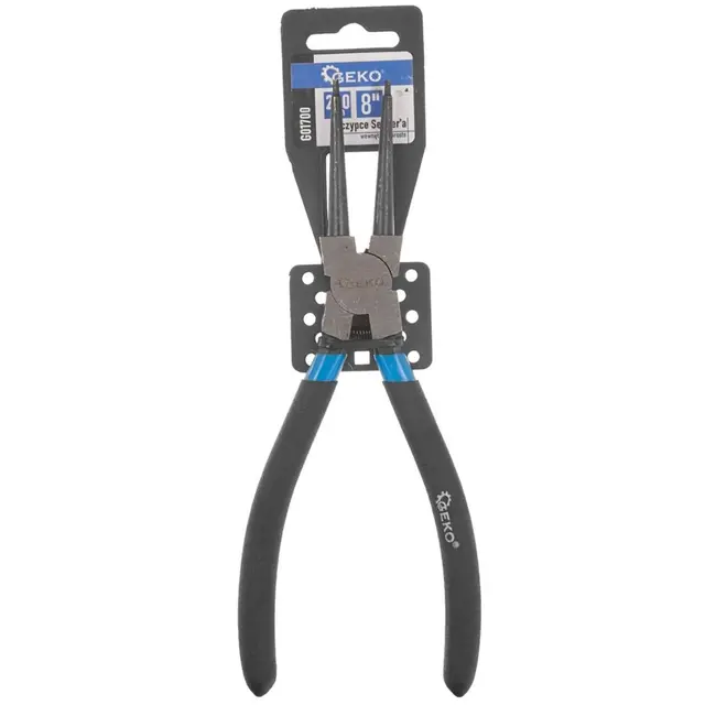 GEKO Interne rechte borgveertang - Slanke tips - 200mm - Chroom-vanadium staal