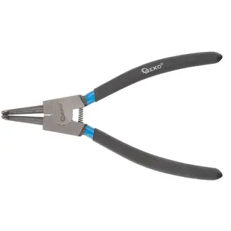 GEKO Circlipbektang - Gebogen - 200mm - Slanke punten - Rubberen grip