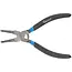 GEKO Gebogen binnenringtang - slanke tips - 160 mm - rubberen handgrepen