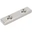 GEKO Rechthoekige neodymiummagneten - schroefgaten - 40x10x5 mm - 2 stuks