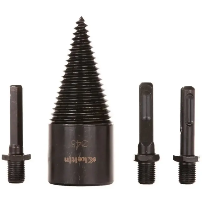 Keltin Houtboor - 45mm - Inclusief 3 adapters - Carbon staal - Handige opbergcase