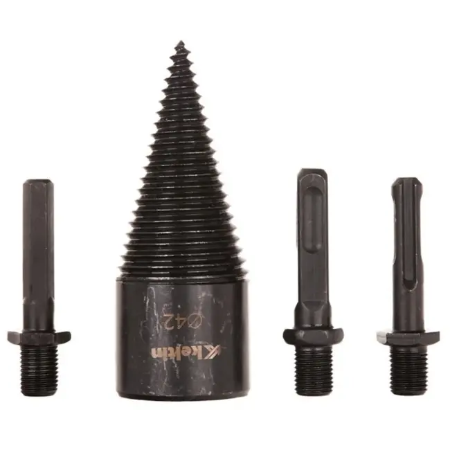 Keltin 42mm houtboor - koolstofstaal - inclusief 3 adapters - praktische opbergcase