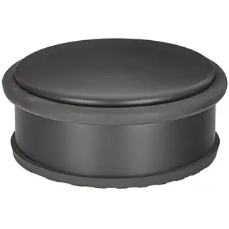 GEKO Deurstopper - vrijstaand - zwart mat - roestvrij staal - 103 mm diameter