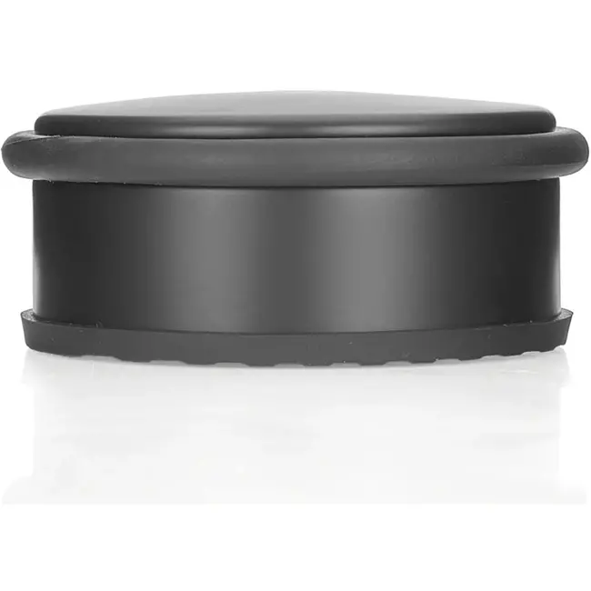GEKO Deurstopper - vrijstaand - zwart mat - roestvrij staal - 103 mm diameter