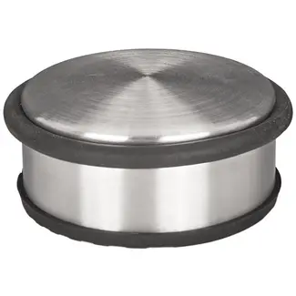 GEKO Deurstopper - Vrijstaand - Nikkel Geborsteld - 104 mm - Stabiel en Krasvrij