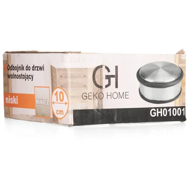 GEKO Deurstopper - Vrijstaand - Nikkel Geborsteld - 104 mm - Stabiel en Krasvrij