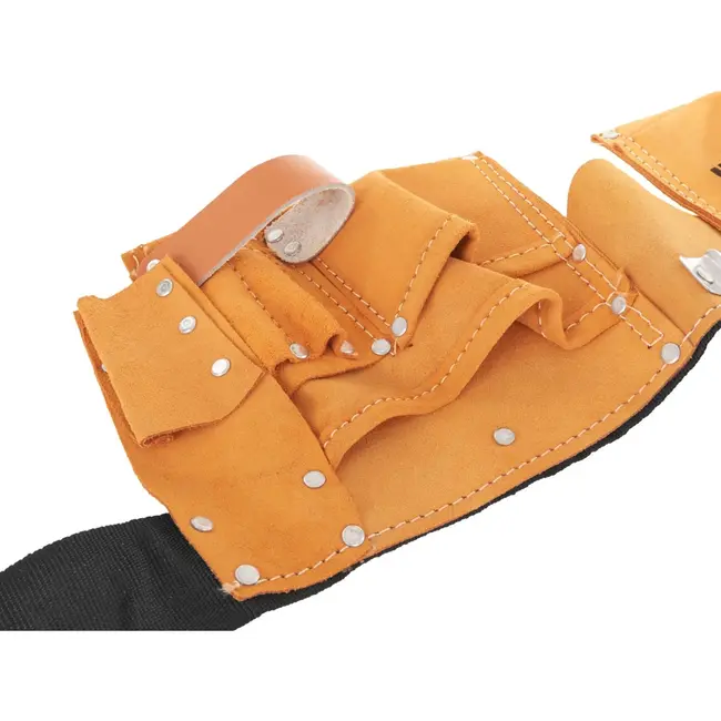 Keltin Leren gereedschapsriem - 11 vakken - verstelbaar - duurzaam ontwerp